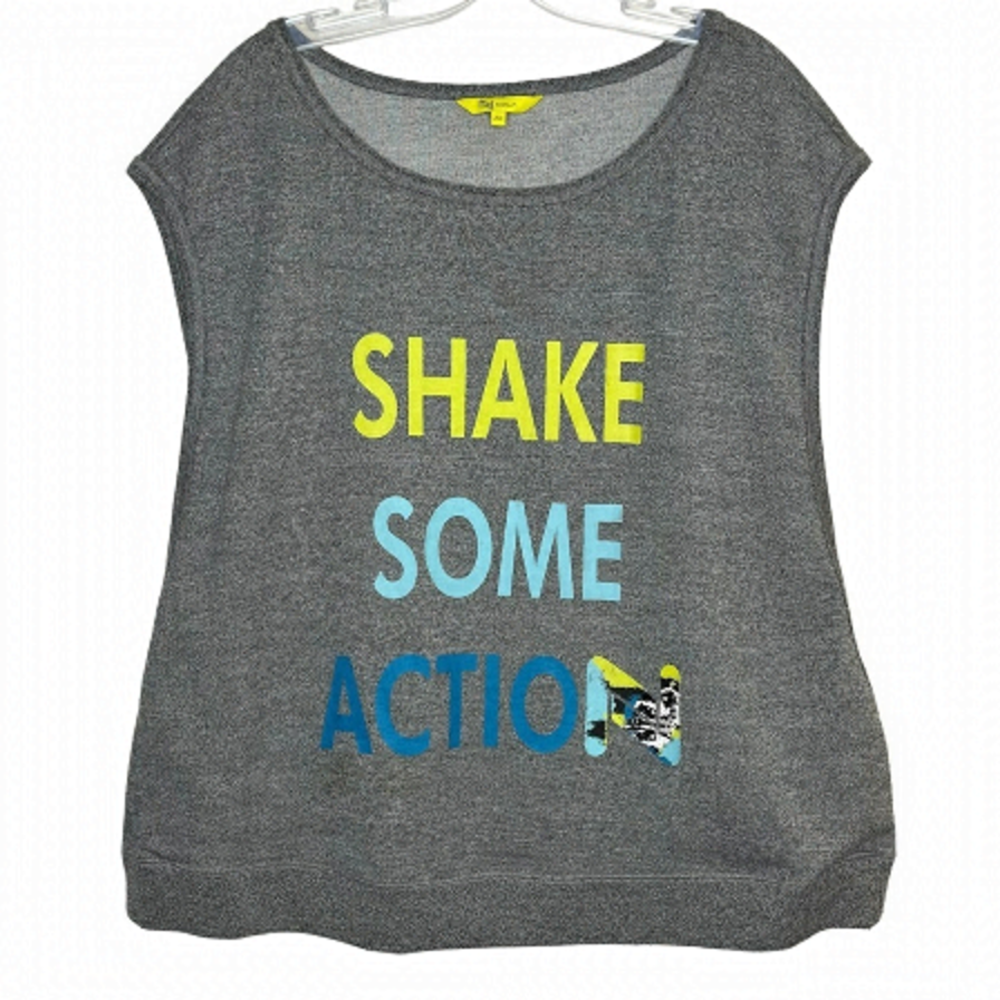 NOLA Muscle Shirt Workout Top Shake Some Action